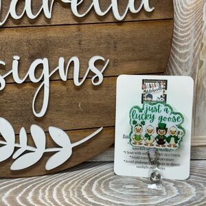 Just a Lucky Goose Badge Reel